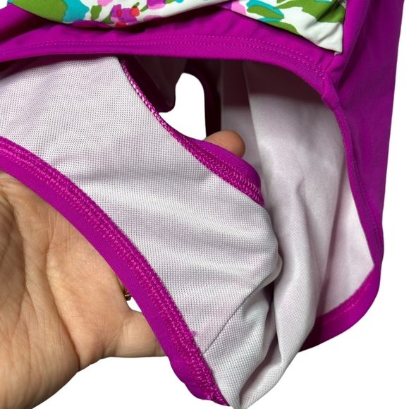 Bleu Rod Beattie Floral One Piece Swimsuit Size 6 - Picture 8 of 11